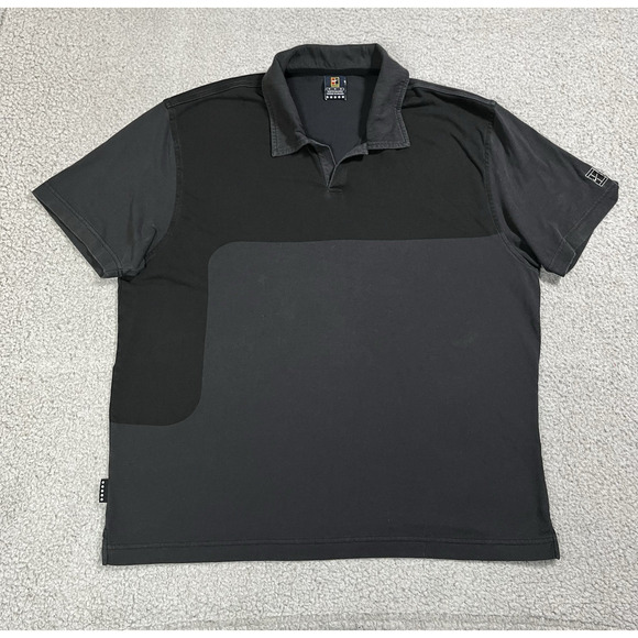 Nike Polo Shirt Mens Medium Gray Tennis Court Vintage Retro Agassi - Picture 1 of 15